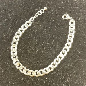 Silver Curb Bracelet